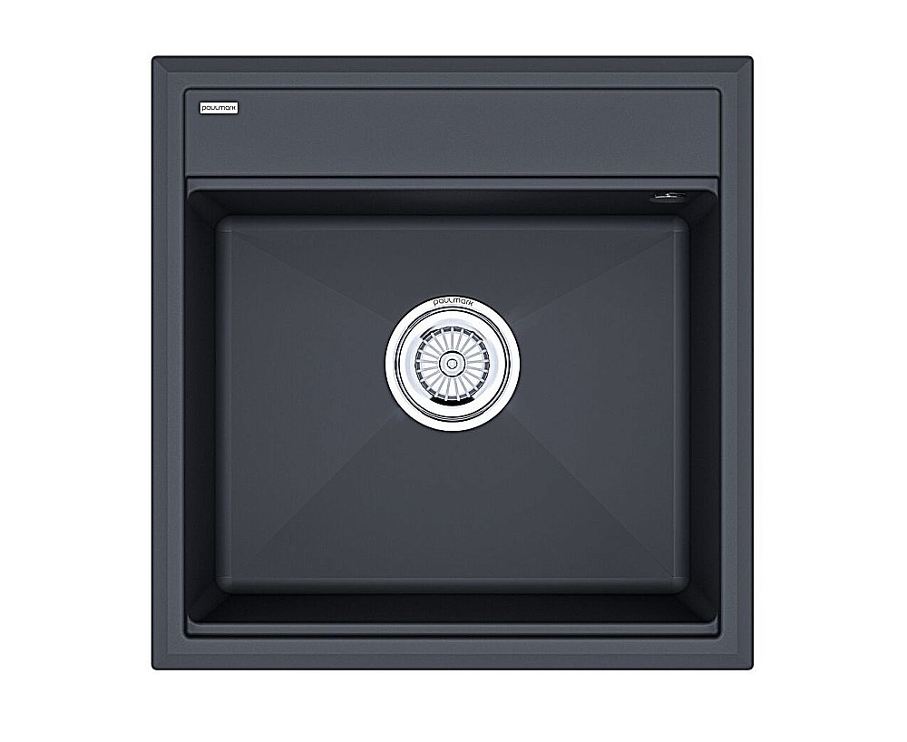 Кухонная мойка Paulmark STEPIA-500 PM115051-AN 500х510 антрацит купить в интернет-магазине сантехники Sanbest