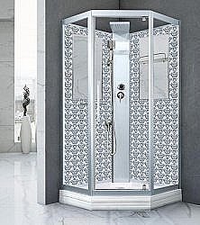 Душевая кабина Niagara Luxe NG-7717WBK 100x100 серебро купить в интернет-магазине Sanbest