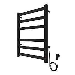 Полотенцесушитель электрический Azario PALERMO П6 500х600 AZ83856B черный купить в интернет-магазине сантехники Sanbest