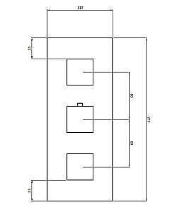 Смеситель для душа Omnires FRESH FR7138ROCR хром купить в интернет-магазине сантехники Sanbest