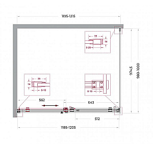Душевой уголок BelBagno SOFT_CLOSE-2-AH-1 120х100 стекло прозрачное/профиль оружейная сталь купить в интернет-магазине Sanbest