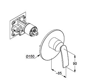 Смеситель для душа Kludi Balance 527559175 белый матовый купить в интернет-магазине сантехники Sanbest