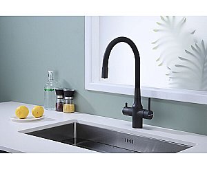 Смеситель для кухни Paulmark Salix Sa213419-AN антрацит купить в интернет-магазине сантехники Sanbest
