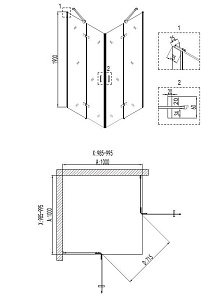 Душевой уголок Niagara Nova NG- 6614-08 100x100 купить в интернет-магазине Sanbest