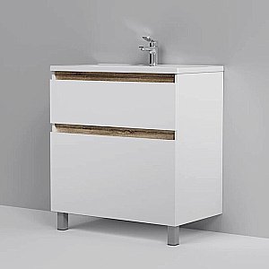 Тумба с раковиной AM.PM X-Joy 80 напольная белая для ванной в интернет-магазине Sanbest