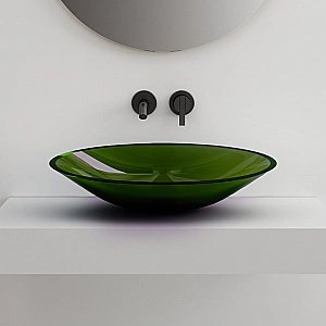 Раковина накладная ABBER Kristall AT2812Emerald зеленая купить в интернет-магазине Sanbest