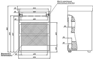 Тумба с раковиной Aquanet Nova Lite 302469 60 белый глянец для ванной в интернет-магазине Sanbest