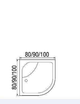 Душевая кабина River Nara 24 100x100 МТ без крыши купить в интернет-магазине Sanbest