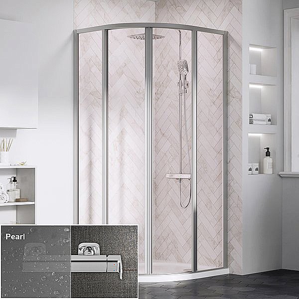 Душевой уголок Ravak SUPERNOVA SKCP4 90x90 сатин/Pearl купить в интернет-магазине Sanbest