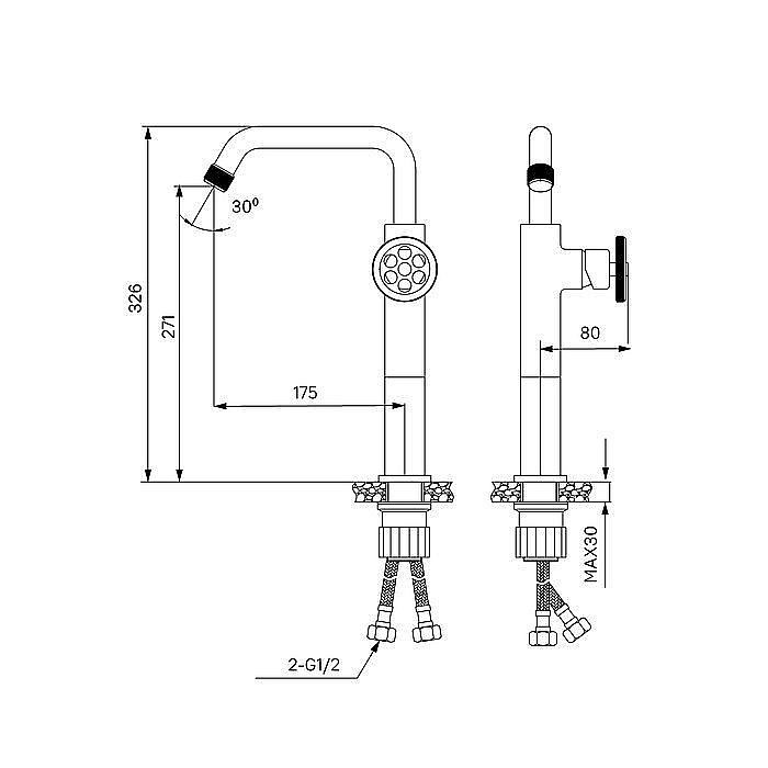 Смеситель для раковины Iddis Grange GRABLR1i01 купить в интернет-магазине сантехники Sanbest