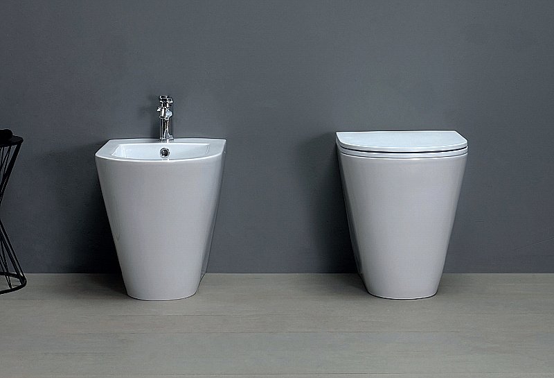 Унитаз приставной Azzurra Forma FMVCTPE00000BI белый, безободковый купить в интернет-магазине Sanbest