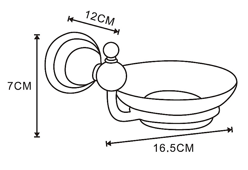 Мыльница Azario ELVIA AZ-91108G золото купить в интернет-магазине сантехники Sanbest