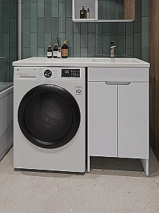 Тумба с раковиной Orange Sistema 110 STD-50TUW белая для ванной в интернет-магазине Sanbest
