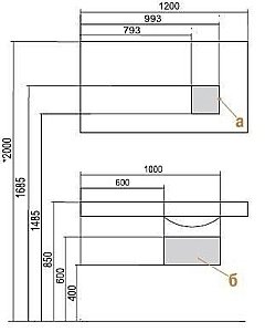 Зеркало Акватон Отель 120 в ванную от интернет-магазине сантехники Sanbest