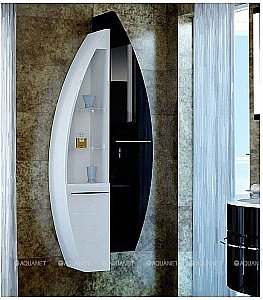 Шкаф-пенал De Aqua Эскалада RS0 белый для ванной в интернет-магазине сантехники Sanbest