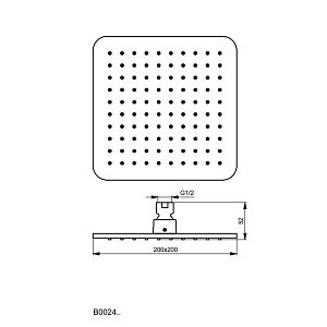 Верхний душ Ideal Standard Idealrain B0024AA купить в интернет-магазине сантехники Sanbest