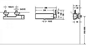 Смеситель для душа Bravat ARC F96061K-01-ENG купить в интернет-магазине сантехники Sanbest