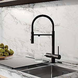 Смеситель для кухни Iddis Ace ACEBLFFi05 черный матовый купить в интернет-магазине сантехники Sanbest