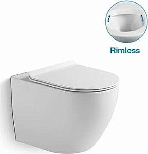 Унитаз подвесной SantiLine SL-5005 безободковый, с крышкой микролифт купить в интернет-магазине Sanbest