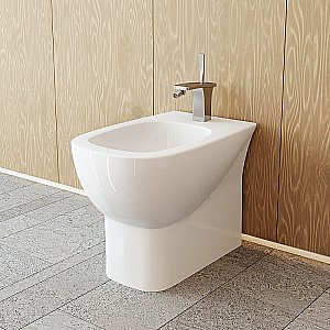 Биде Sanita Luxe Infinity INFSLBI01 белое купить в интернет-магазине Sanbest