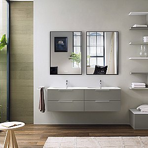 Зеркало Vincea 50х70 VLM-3VN500B-2 черное в ванную от интернет-магазине сантехники Sanbest