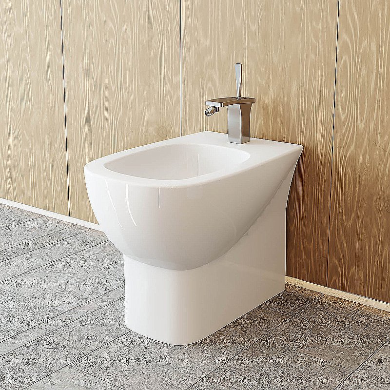 Биде Sanita Luxe Infinity INFSLBI01 белое купить в интернет-магазине Sanbest