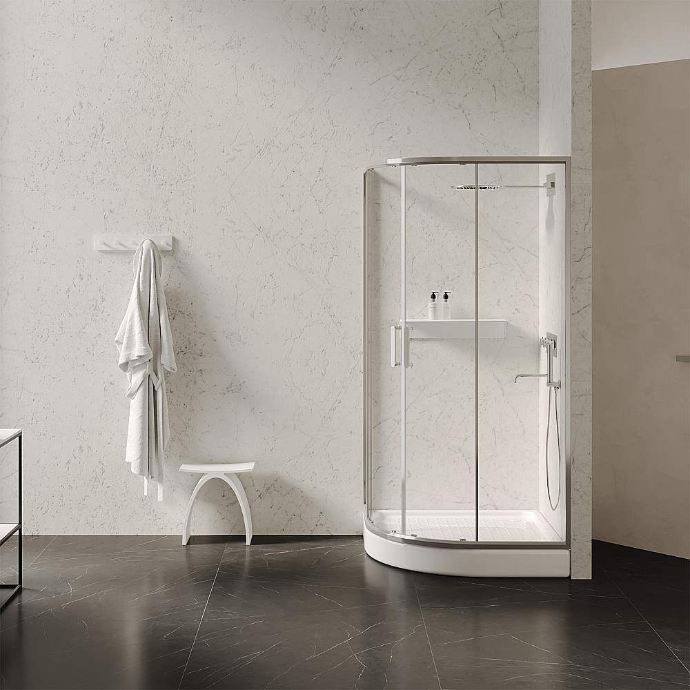 Душевой поддон Abber 90х90 AD3A090 белый купить в интернет-магазине Sanbest