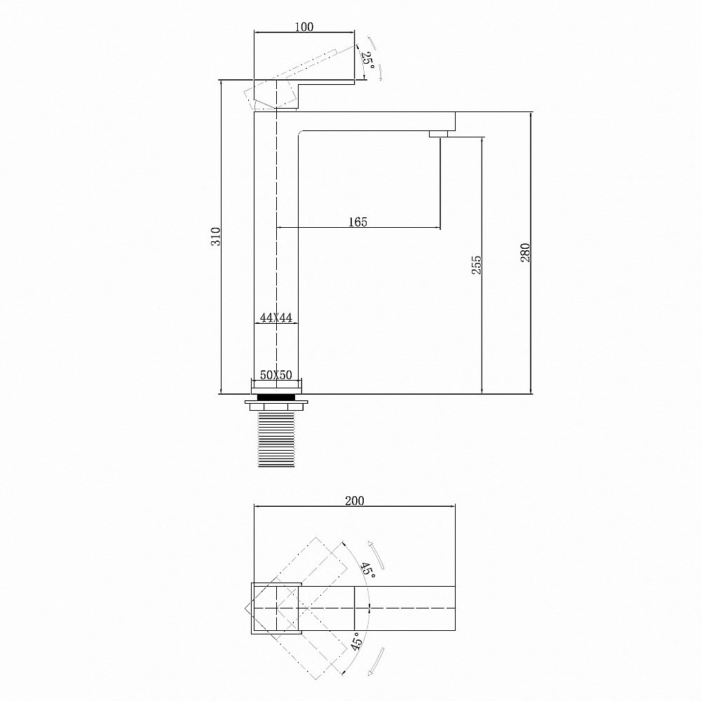 Смеситель для раковины ABBER Daheim AF8211SP сатин купить в интернет-магазине сантехники Sanbest