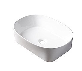 Раковина накладная Gid Creativo 53 N9028 51233 белая купить в интернет-магазине Sanbest