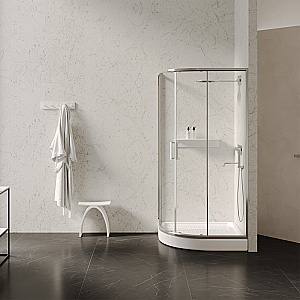 Душевой поддон Abber 90х90 AD3A090 белый купить в интернет-магазине Sanbest