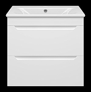 Тумба с раковиной Misty Бриз - 60 П-Бри-09060-012Я белая для ванной в интернет-магазине Sanbest