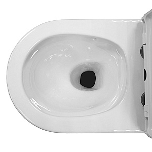 Унитаз напольный Azario Velluto AZ-6281 белый, безободковый, с бачком, с крышкой микролифт купить в интернет-магазине Sanbest