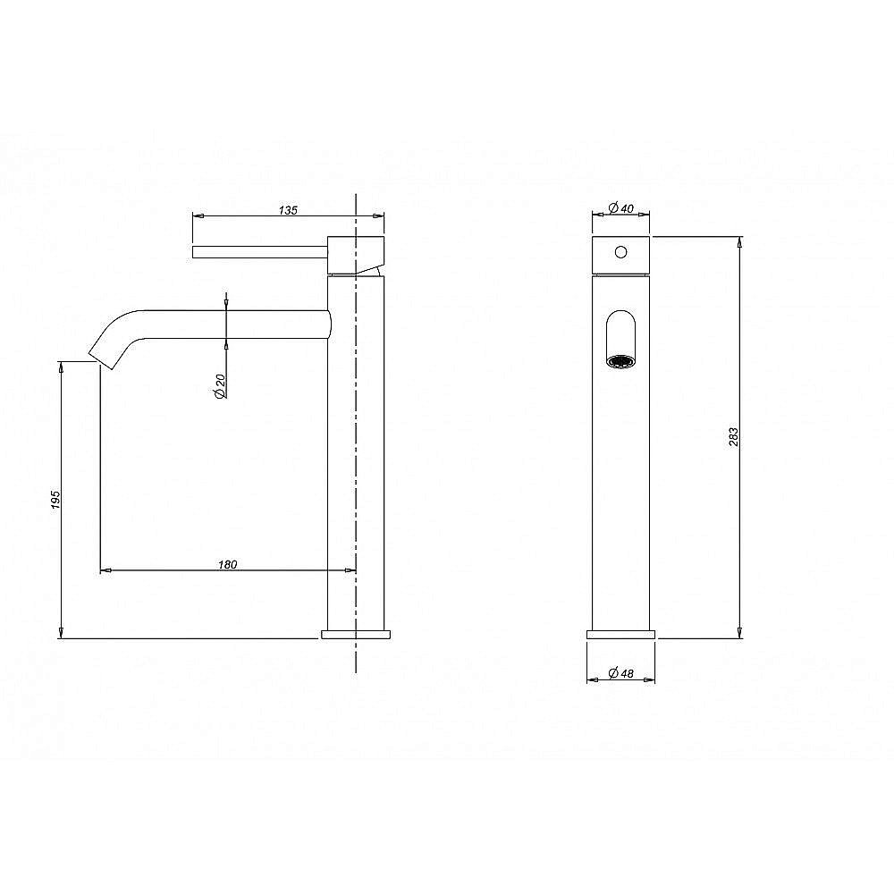 Смеситель для раковины Milacio Ultra MCU.551.GD золото купить в интернет-магазине сантехники Sanbest