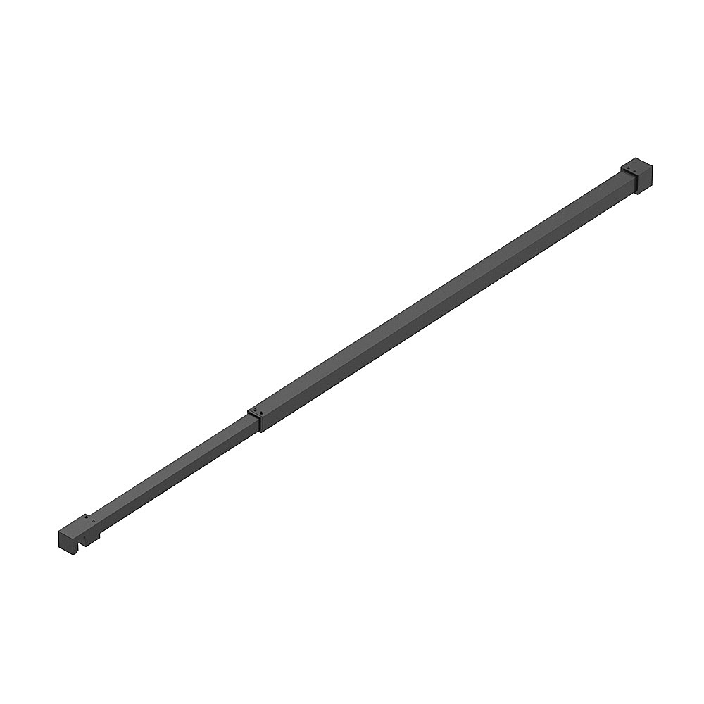 Душевое ограждение BelBagno KRAFT-L-1-110-C-NERO прозрачное/профиль черный купить в интернет-магазине Sanbest