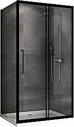 Душевой уголок ABBER Schwarzer Diamant AG30120BH-S75B 120x75 стекло прозрачное/профиль черный купить в интернет-магазине Sanbest