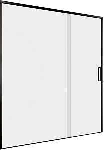 Душевая дверь Aquanet Pleasure Evo 160 AE65-N160-BT стекло прозрачное/профиль черный купить в интернет-магазине Sanbest