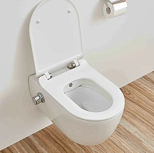 Унитаз SSWW CT2039V-B белый безободковый, с крышкой микролифт, функцией биде купить в интернет-магазине Sanbest