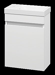 Тумба с раковиной Misty Эко мини - 40 Э-ЭкоМ01040-П белая для ванной в интернет-магазине Sanbest