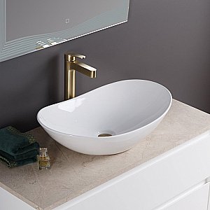 Раковина накладная BelBagno 60,5 BB1404 белая купить в интернет-магазине Sanbest