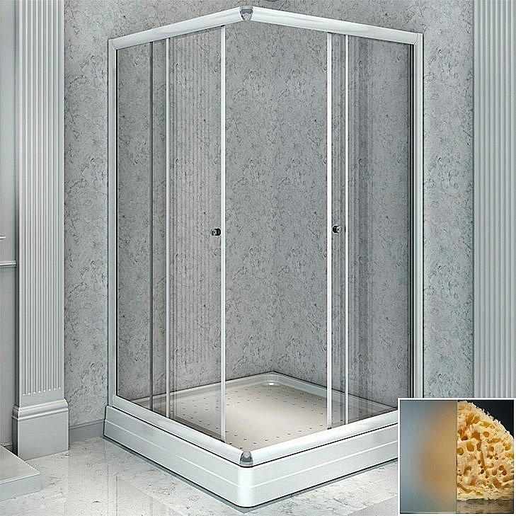 Душевой уголок Радомир Дрим 100 стекло матовое/профиль белый купить в интернет-магазине Sanbest
