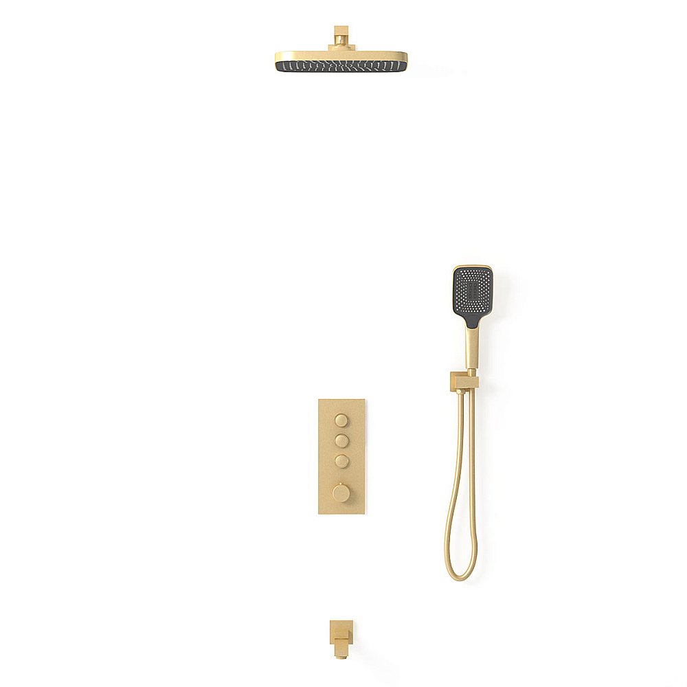 Душевая система Vincea VSFW-433T1BG брашированное золото купить в интернет-магазине сантехники Sanbest