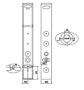 Душевая панель Creavit PB3023 купить в интернет-магазине сантехники Sanbest
