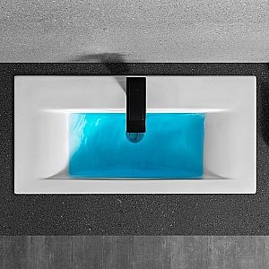 Раковина CeramaLux N 81,5 9393-80 белая купить в интернет-магазине Sanbest