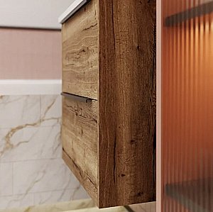 Тумба с раковиной La Fenice Tesoro 60 FNC-01-TES-DGT-60-2 галифакс табак для ванной в интернет-магазине Sanbest