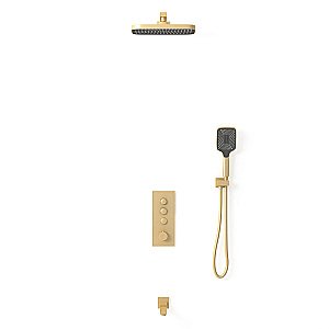 Душевая система Vincea VSFW-433T1BG брашированное золото купить в интернет-магазине сантехники Sanbest