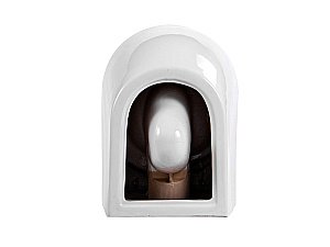 Унитаз подвесной Aquatek Европа AQ1900T-00 белый, с крышкой микролифт, безободковый, слив-торнадо купить в интернет-магазине Sanbest