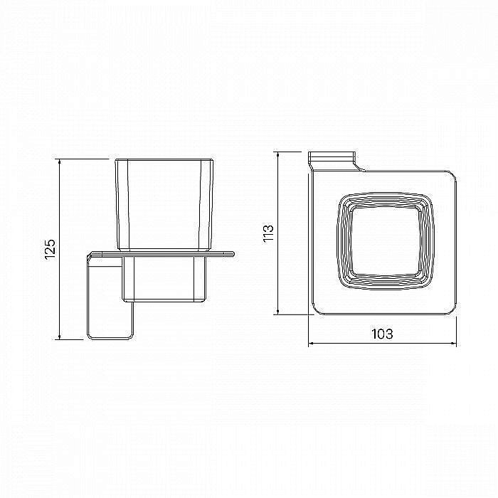 Стакан IDDIS Slide SLIBSG1i45 купить в интернет-магазине сантехники Sanbest