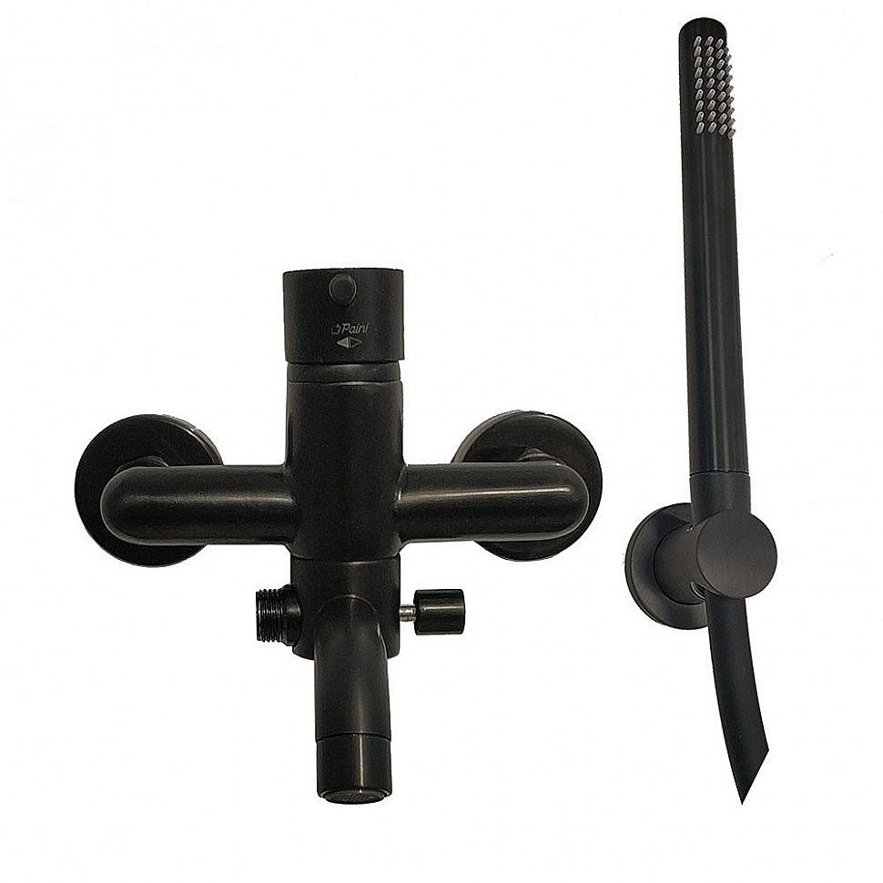 Смеситель для ванны PAINI Cox 78PZ100 черный матовый купить в интернет-магазине сантехники Sanbest