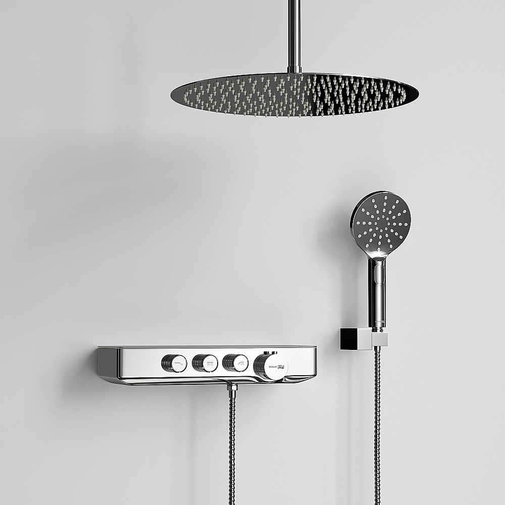 Душевая система WasserKraft A8599.068.116.011.010.127 с термостатом, хром купить в интернет-магазине сантехники Sanbest