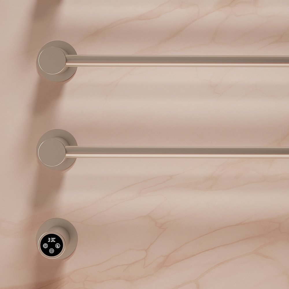 Полотенцесушитель электрический Vincea VTD-2H1BN брашированный никель, таймер купить в интернет-магазине сантехники Sanbest